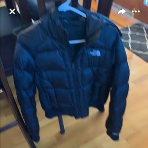 North face winter bomber hooded
